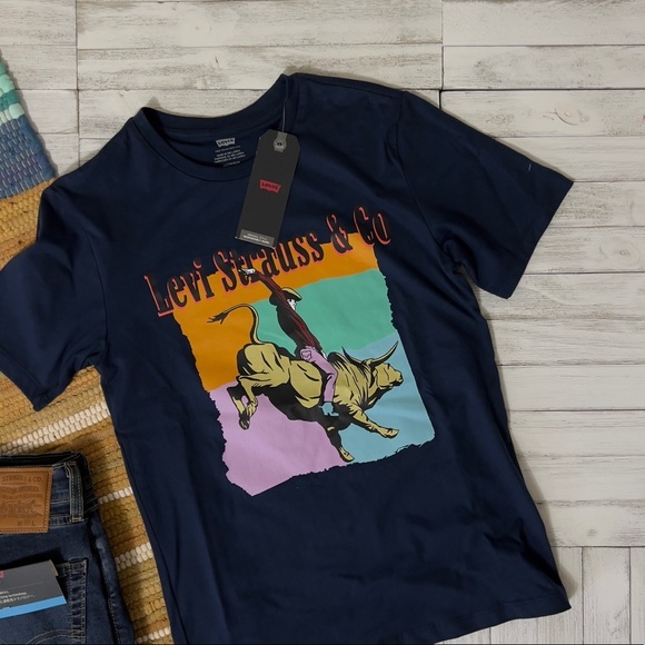 Levi's® Premium Japan Bull Rider Cowboy Graphic T-Shirt - Picture 9 of 15